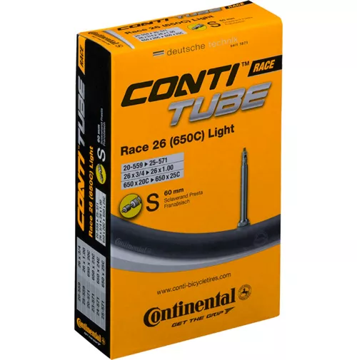 Continental 650c Light Long Valve Road Inner Tube 1 Continental 650c Light Long Valve Road Inner Tube